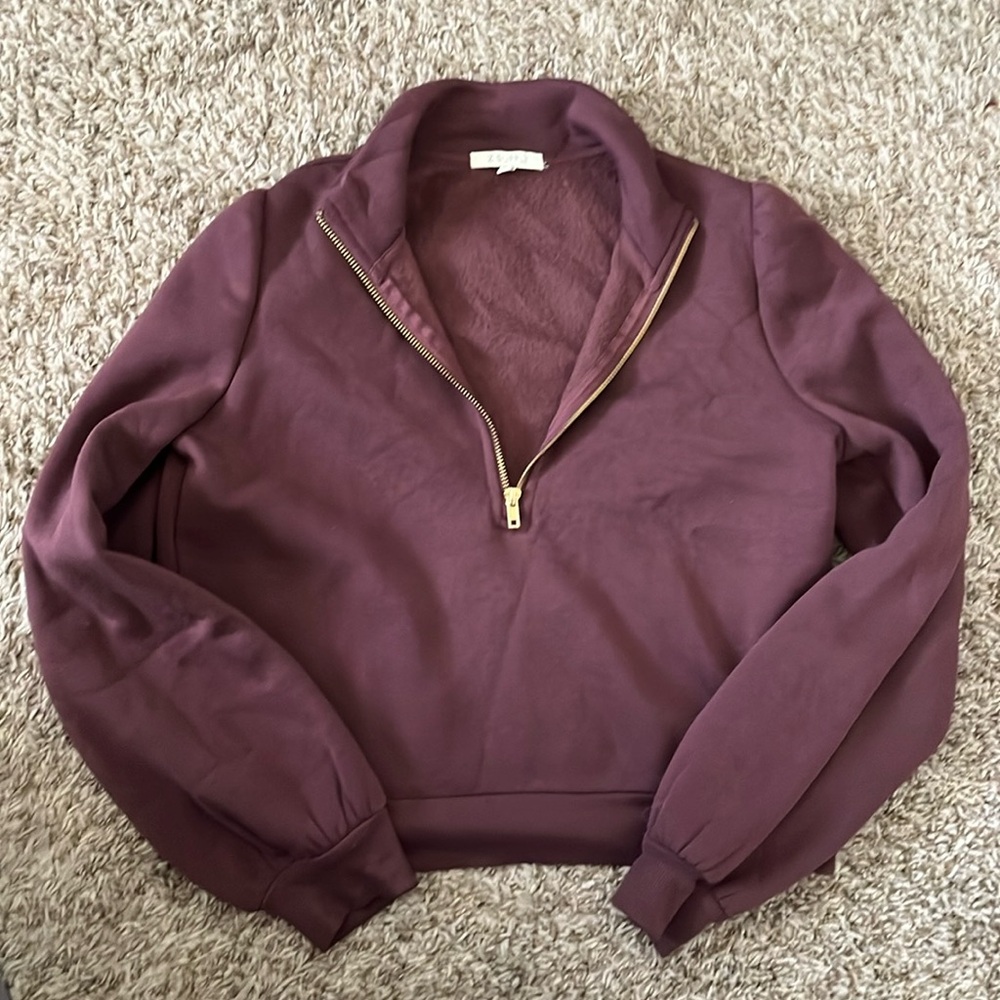 BRAND NEW PURPLE GOLD ZIP UP. Z SUPPLY BOUTIQUE BRAND.